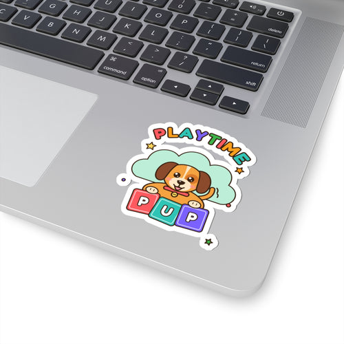 Playtime Pup Kiss-Cut Sticker